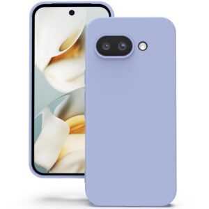YATWIN Silicone Back Case for Google Pixel 9A, Soft-Touch Phone Back Cover for Google Pixel 9A - Lilac. Designed by YATWIN to complement Google Pixel 9A.
